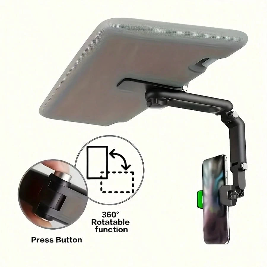 Adjustable Gooseneck Multi-Jointed Long Arm Sun Visor Fashionable Car Phone Holder Multi-Functional Suitable For Navigation Universal Car Accessories Spring Gift