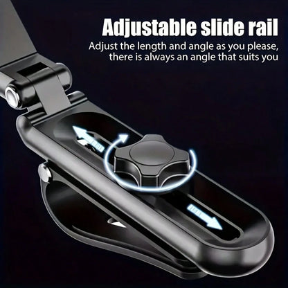 Adjustable Gooseneck Multi-Jointed Long Arm Sun Visor Fashionable Car Phone Holder Multi-Functional Suitable For Navigation Universal Car Accessories Spring Gift