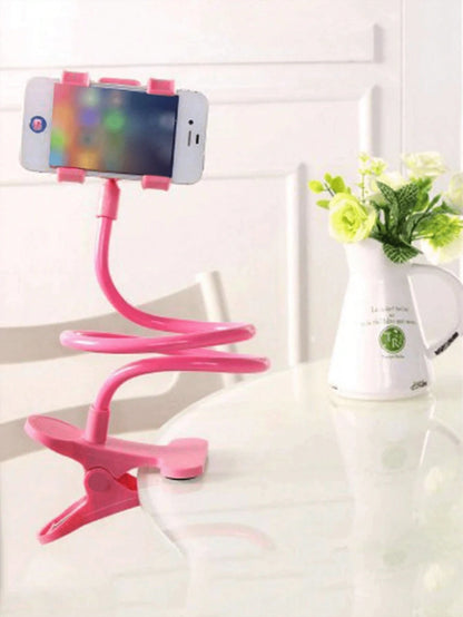 Adjustable Gooseneck Slouchy Holder Dual-Clip Bedside Phone Holder, Portable Desktop Camera Stand, Multifunctional Phone Bracket With Counterweight Plate, Universal Free-Adjustable Stand, Spring Gift