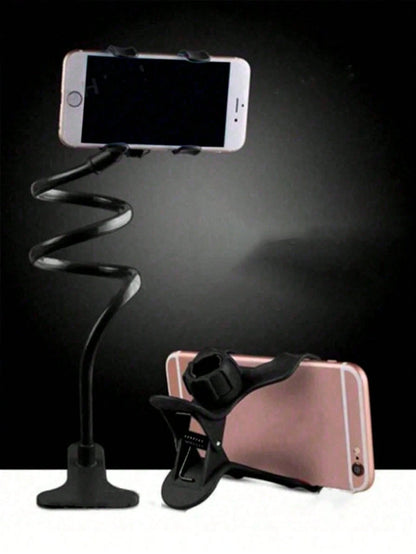 Adjustable Gooseneck Slouchy Holder Dual-Clip Bedside Phone Holder, Portable Desktop Camera Stand, Multifunctional Phone Bracket With Counterweight Plate, Universal Free-Adjustable Stand, Spring Gift