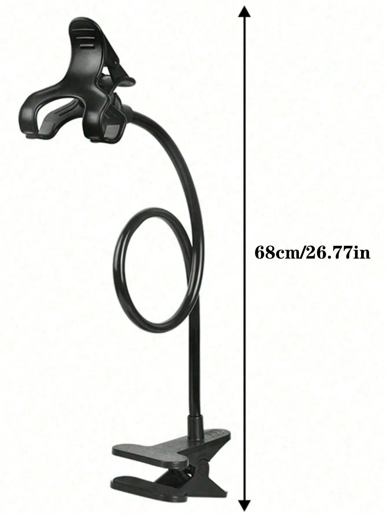 Adjustable Gooseneck Slouchy Holder Dual-Clip Bedside Phone Holder, Portable Desktop Camera Stand, Multifunctional Phone Bracket With Counterweight Plate, Universal Free-Adjustable Stand, Spring Gift