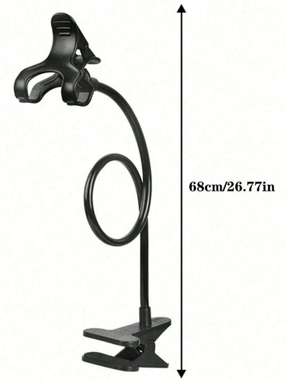 Adjustable Gooseneck Slouchy Holder Dual-Clip Bedside Phone Holder, Portable Desktop Camera Stand, Multifunctional Phone Bracket With Counterweight Plate, Universal Free-Adjustable Stand, Spring Gift