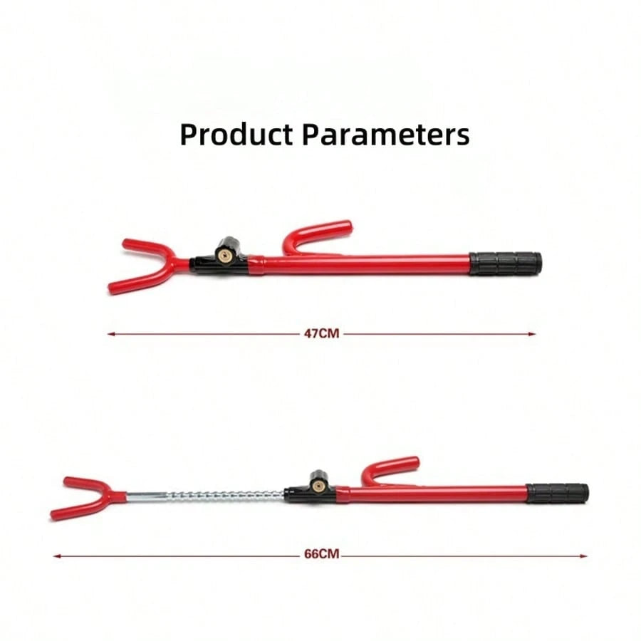 Adjustable Heavy Duty Steering Wheel Lock With 2 Keys, Universal For Cars, Trucks And SUVs