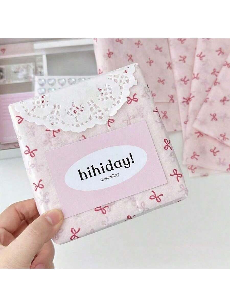 Aesthetics 5/10pcs 19.68in*27.56in Bowknot Sydney Wrapping Paper Bouquet Packaging Materials Back To School