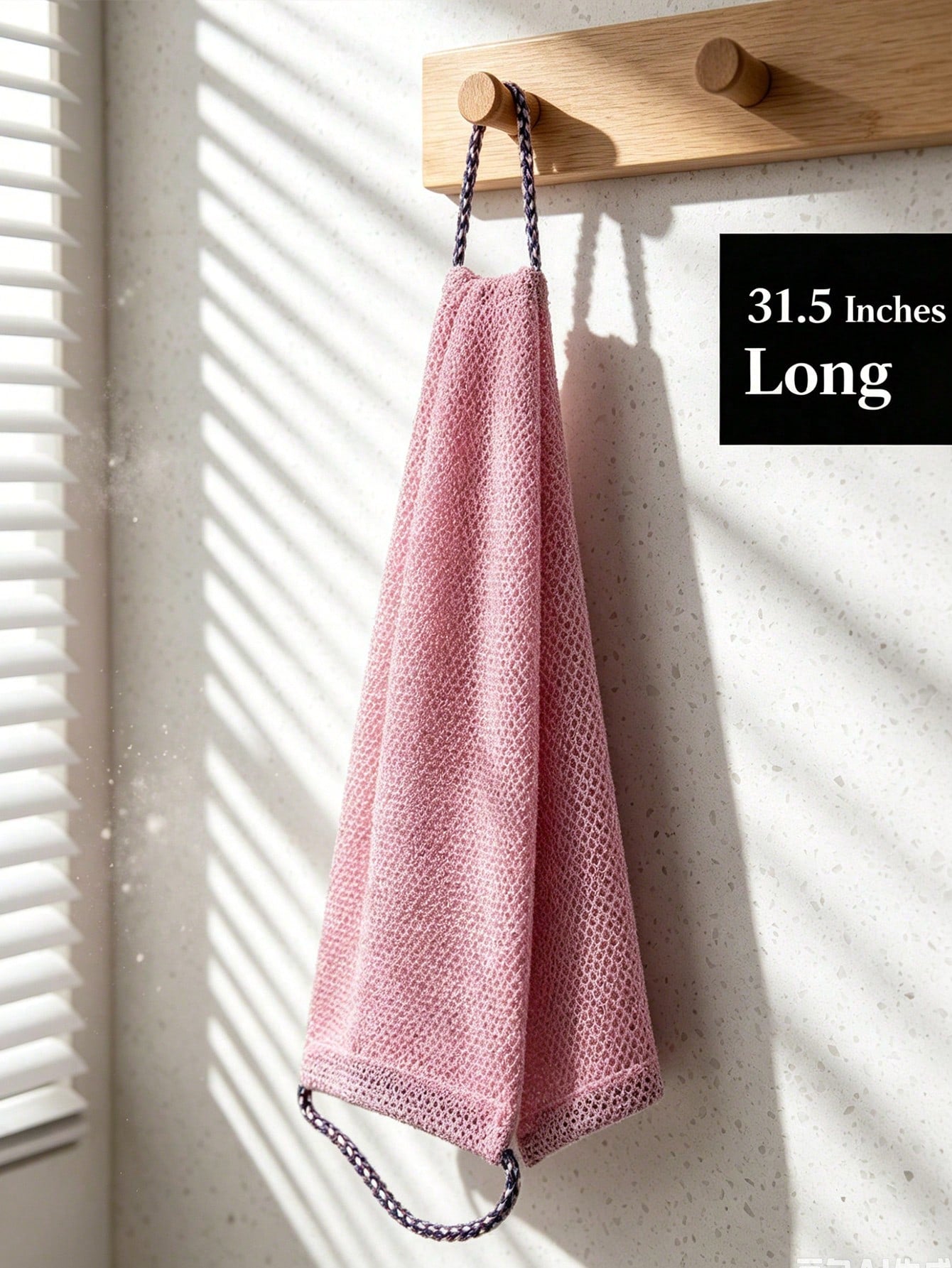 African Mesh Exfoliating Back Long Net Bath Scrub Towel Set With Pull Strap Nylon Back Exfoliator Back Scrubber For Shower UseEffective Body ScrubFor Smooth Skin Bathroom Decor Room Decor Back To Scho