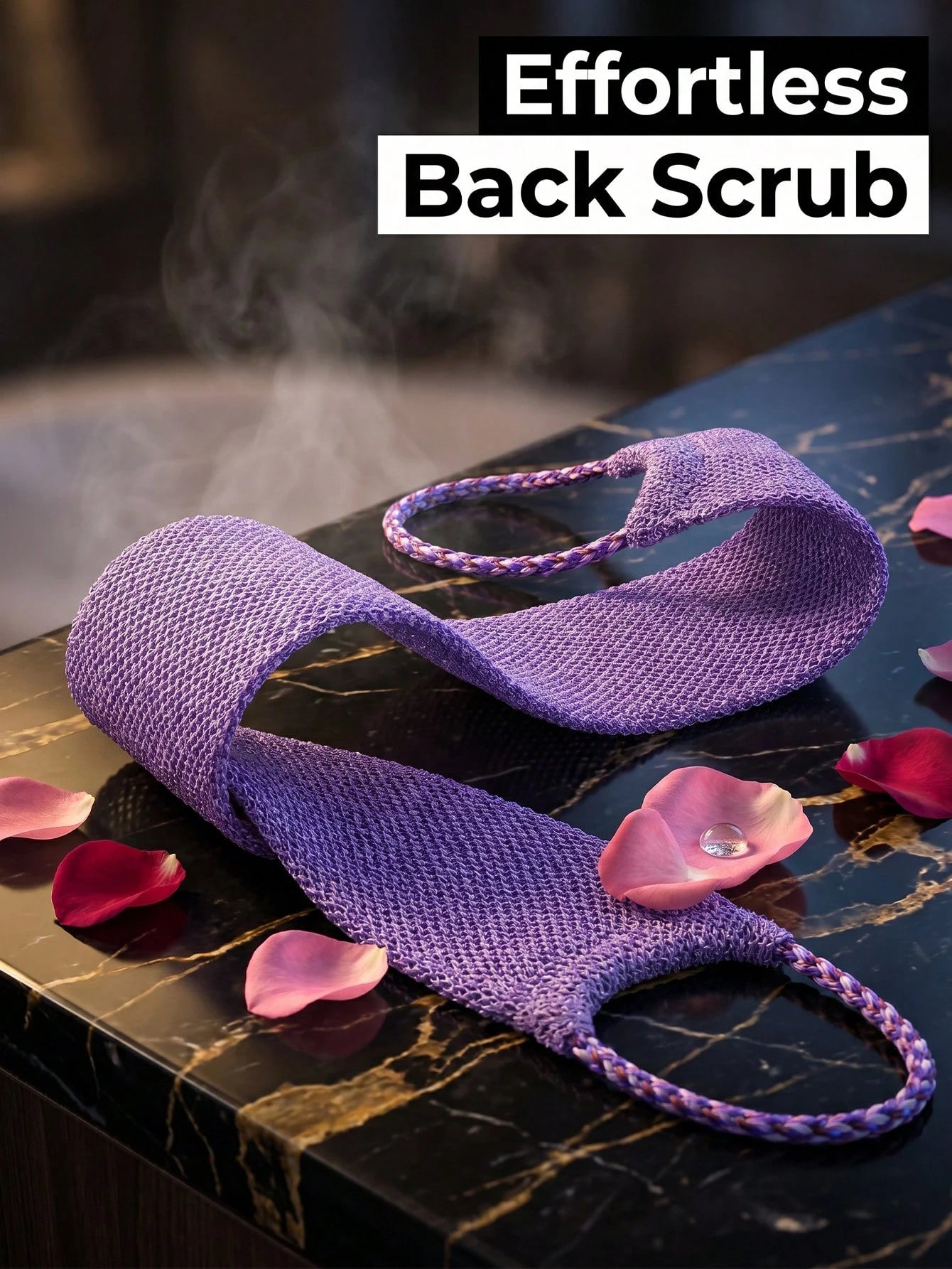 African Mesh Exfoliating Back Long Net Bath Scrub Towel Set With Pull Strap Nylon Back Exfoliator Back Scrubber For Shower UseEffective Body ScrubFor Smooth Skin Bathroom Decor Room Decor Back To Scho