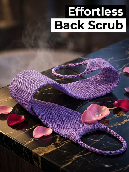 African Mesh Exfoliating Back Long Net Bath Scrub Towel Set With Pull Strap Nylon Back Exfoliator Back Scrubber For Shower UseEffective Body ScrubFor Smooth Skin Bathroom Decor Room Decor Back To Scho