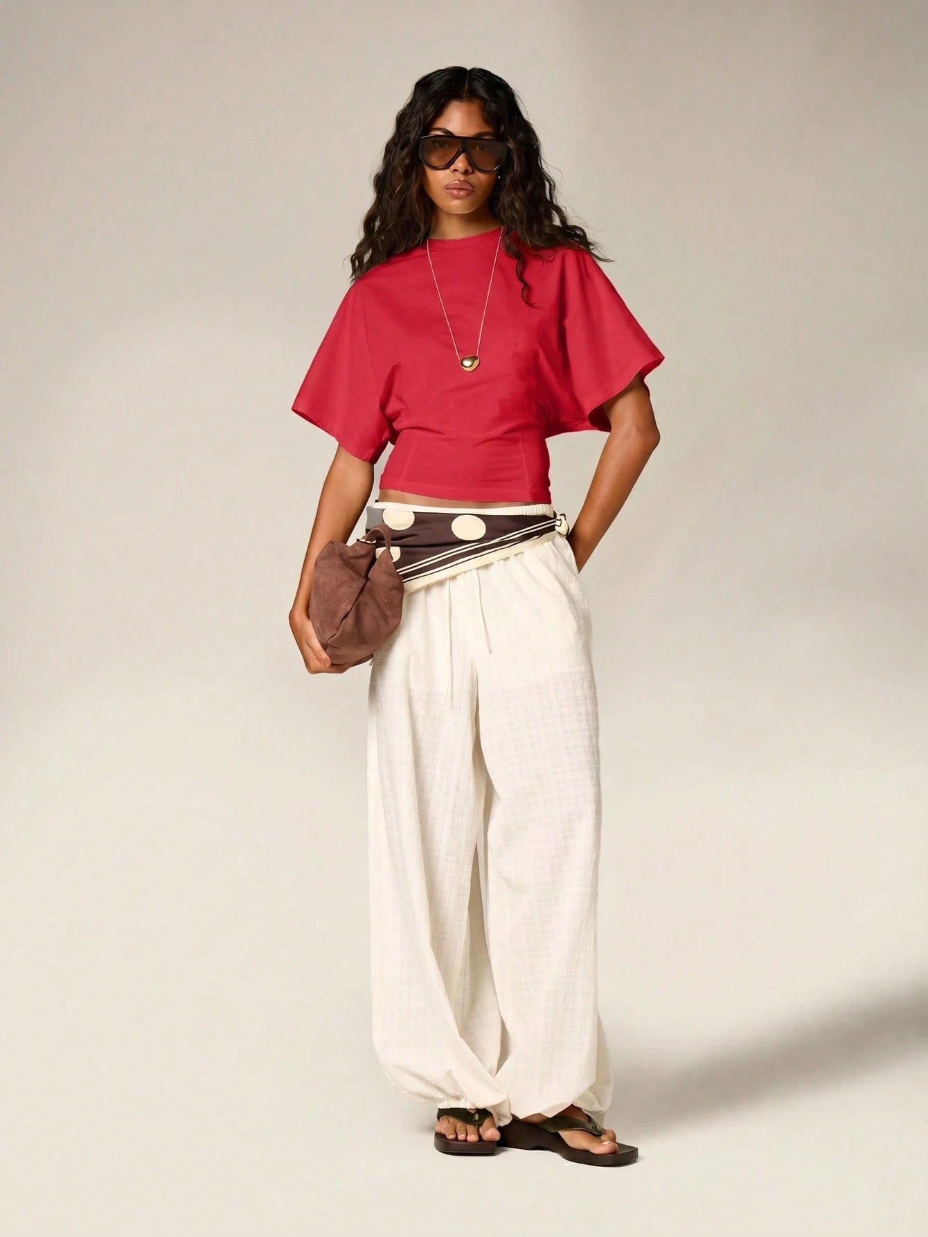 AiiRZ Ruched Cinched Crop T-Shirt With Flutter Sleeves And Fitted Waist For Summer Casual Everyday Wear