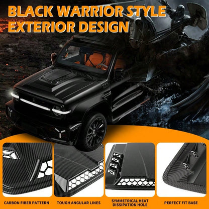 Air Flow Intake Hood Scoop Vent Cover Carbon For Chevrolet 1500 2500