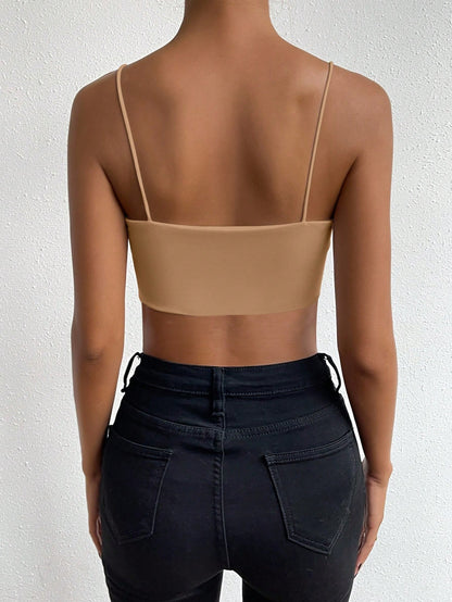 Allurite Solid Crop Cami Top