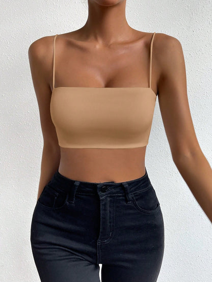 Allurite Solid Crop Cami Top