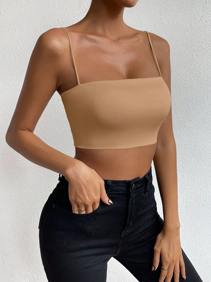Allurite Solid Crop Cami Top
