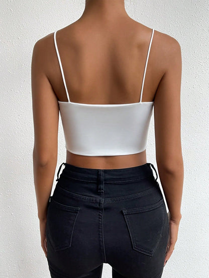 Allurite Solid Crop Cami Top