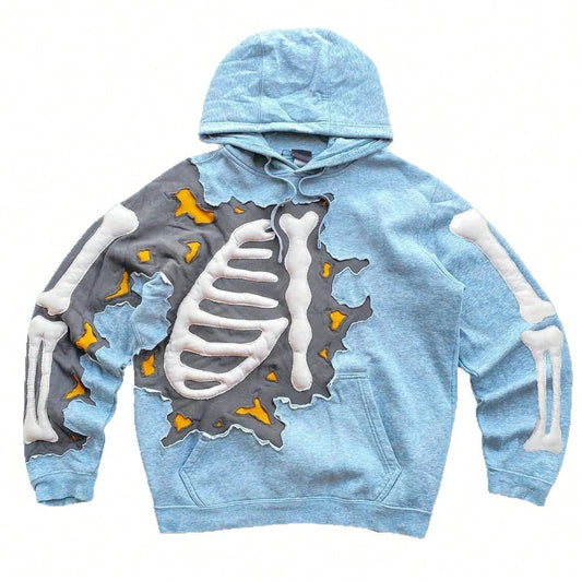 American Y2K Hip-Hop Letter Printing Hot-Selling Hoodie Personalized Street Men's And Women's Loose Zipper