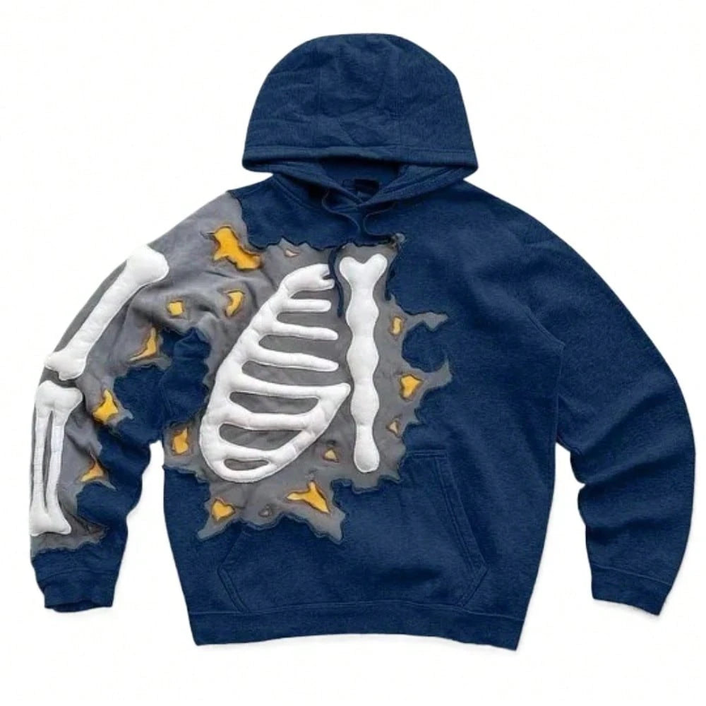 American Y2K Hip-Hop Letter Printing Hot-Selling Hoodie Personalized Street Men's And Women's Loose Zipper