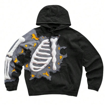American Y2K Hip-Hop Letter Printing Hot-Selling Hoodie Personalized Street Men's And Women's Loose Zipper