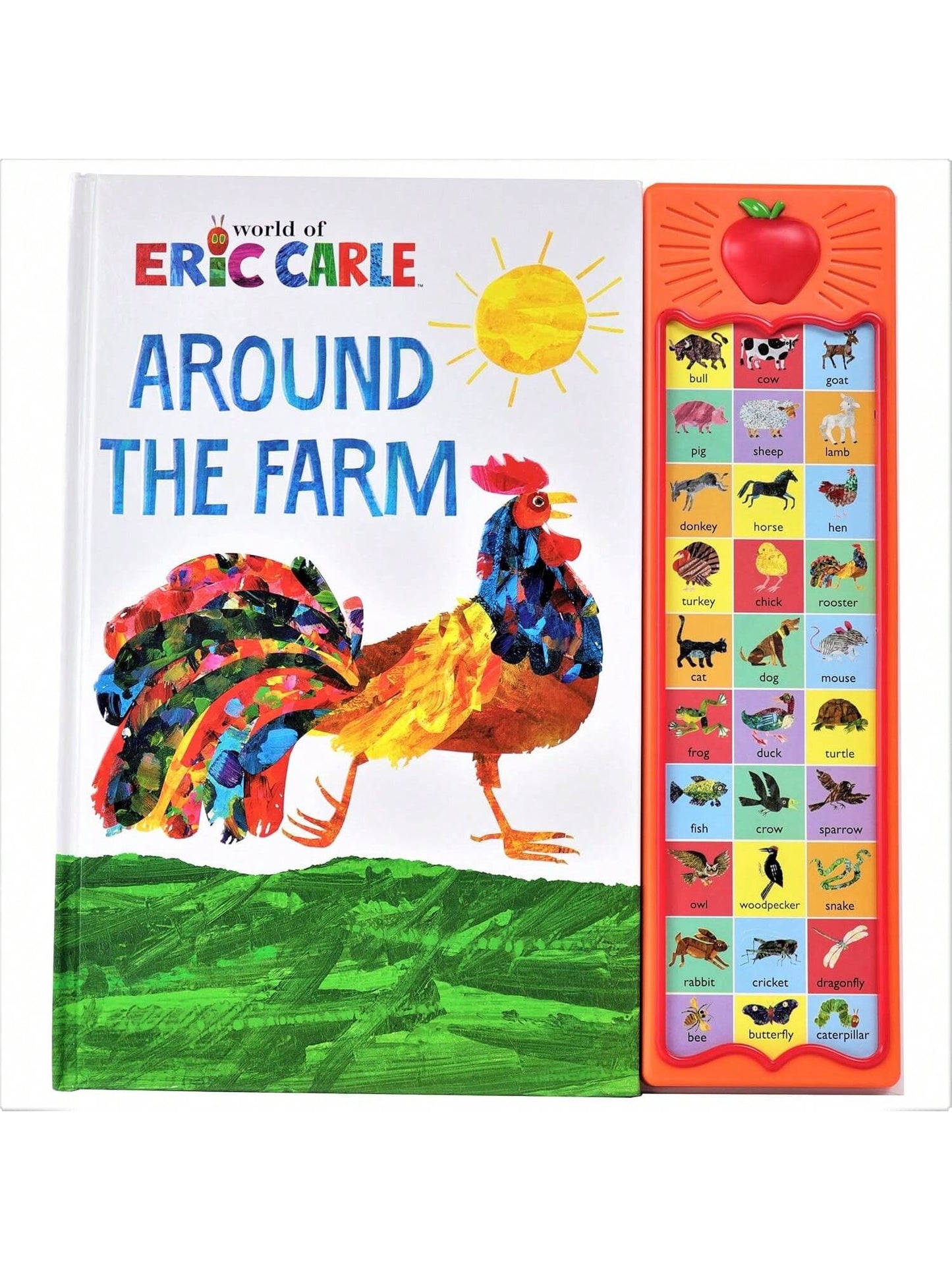 Around The Farm Sound Book, Kids Books, 30-Button Interactive Farm Animal Sounds| Early Learning & First Words Book For Toddlers| Durable Board Book For Ages 1–3, Baby Books