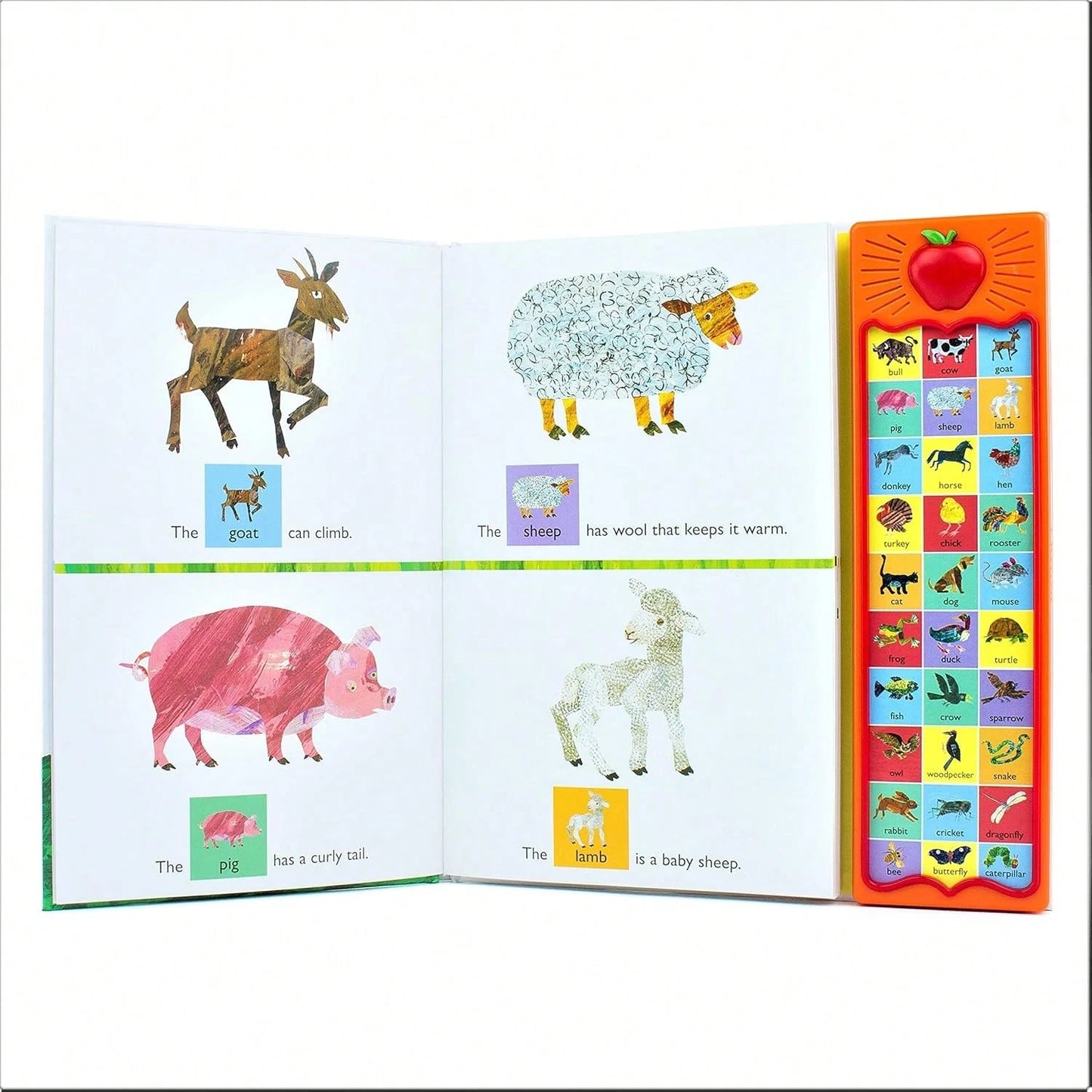 Around The Farm Sound Book, Kids Books, 30-Button Interactive Farm Animal Sounds| Early Learning & First Words Book For Toddlers| Durable Board Book For Ages 1–3, Baby Books