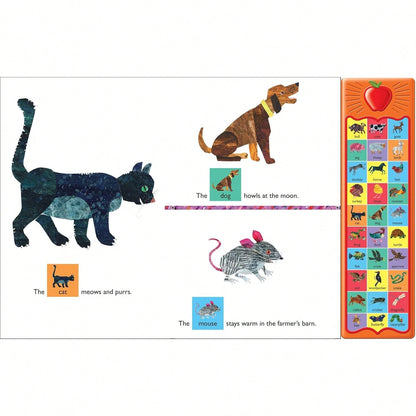 Around The Farm Sound Book, Kids Books, 30-Button Interactive Farm Animal Sounds| Early Learning & First Words Book For Toddlers| Durable Board Book For Ages 1–3, Baby Books