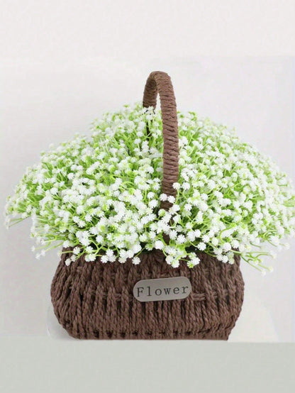 Artificial Baby's Breath Flowers, White Baby's Breath, White Fake Flowers, Bulk Fake Baby's Breath Flower Bouquet, Suitable For Home Decor, Tabletop Decor, DIY Flower Arrangement, Wedding And Holiday