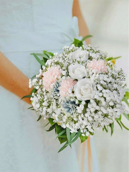 Artificial Baby's Breath Flowers, White Baby's Breath, White Fake Flowers, Bulk Fake Baby's Breath Flower Bouquet, Suitable For Home Decor, Tabletop Decor, DIY Flower Arrangement, Wedding And Holiday