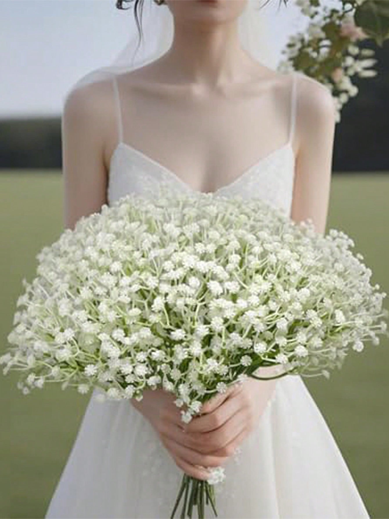 Artificial Baby's Breath Flowers, White Baby's Breath, White Fake Flowers, Bulk Fake Baby's Breath Flower Bouquet, Suitable For Home Decor, Tabletop Decor, DIY Flower Arrangement, Wedding And Holiday
