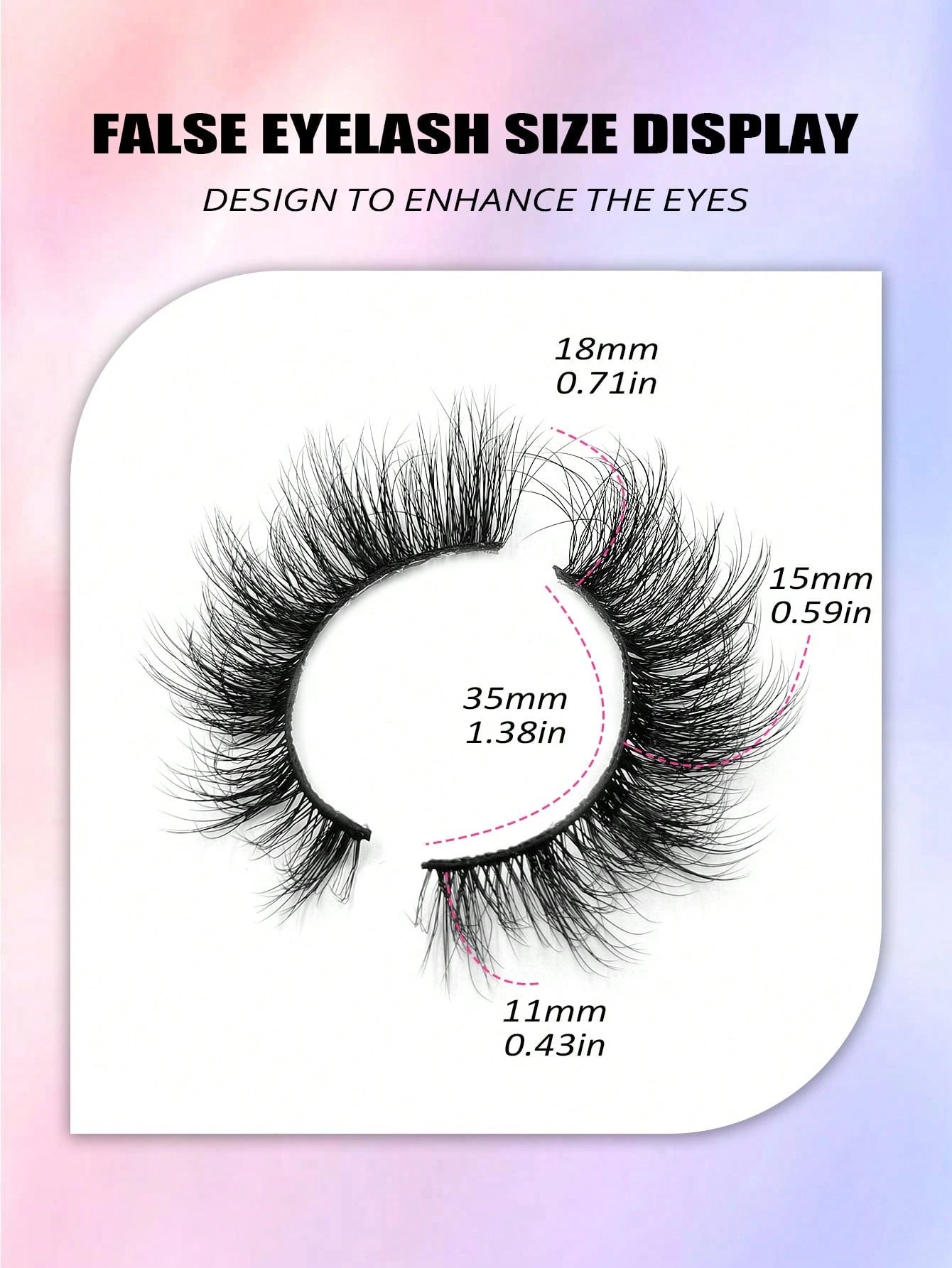 Asiteo 7 Pairs Super Soft Cat Eye Shaped Lashes, Thick Curled Elongated Lashes, 6D Fluffy Curled Natural Long Faux Mink False Eyelashes