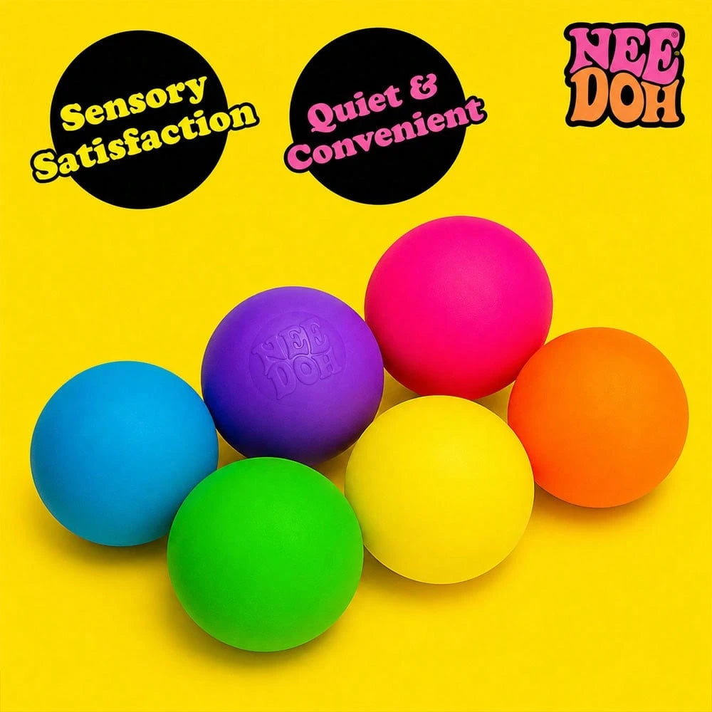 asmodee 6pcs/Box Schylling NeeDoh Stress Relief Squeeze Toys, Decompression Toys, Suitable For Office Relaxation/Home Entertainment, Affordable, Fun, Great Choice For Graduation Gifts, Wedding Gifts
