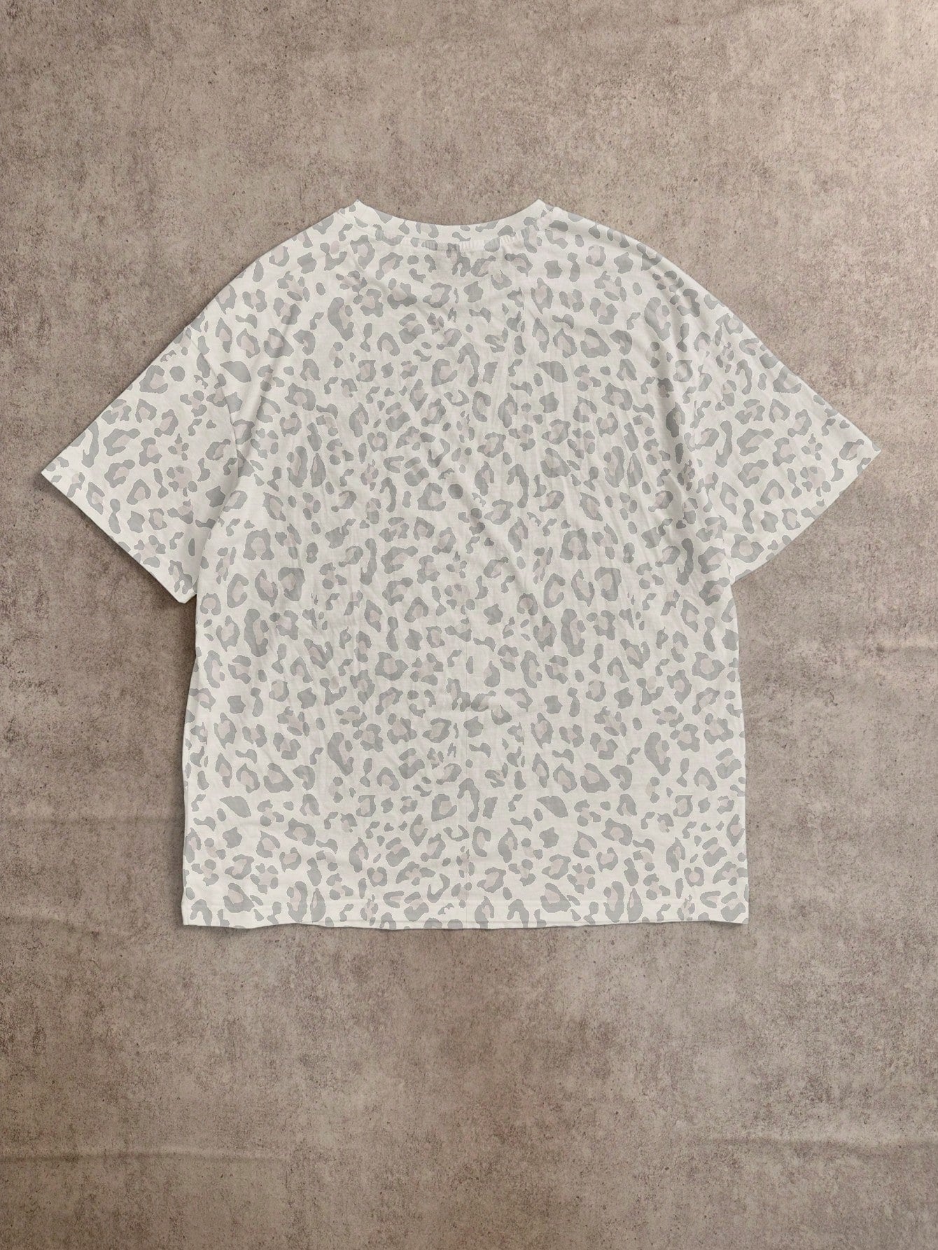 Attitoon Women's 95% Cotton Oversized Short Sleeve T-Shirt, Leopard Print Tees,Summer Casual Streetwear City Break Festival Beach