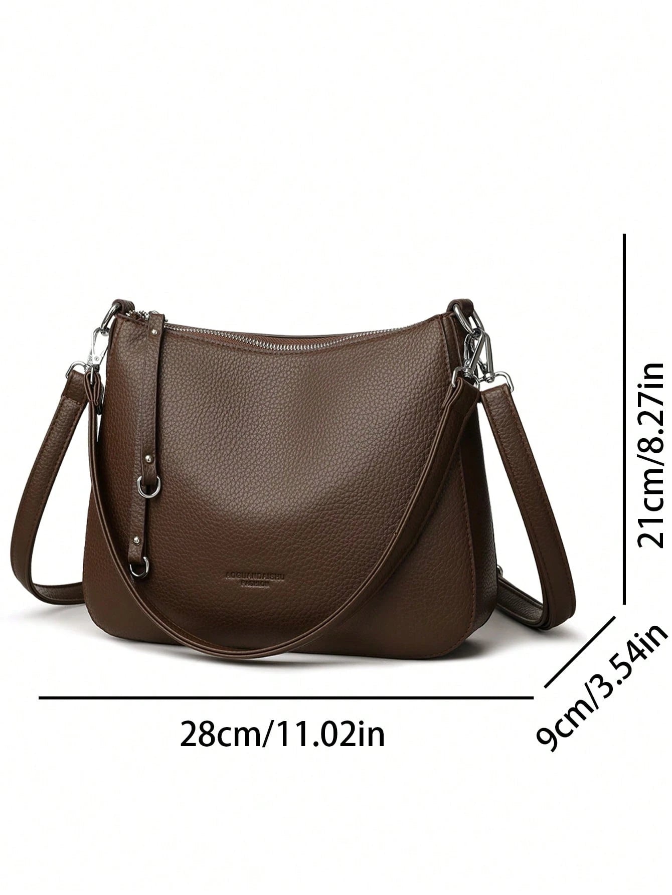 Authentic Women's Soft PU Leather Shoulder Bag, Luxury Designer Crossbody Bag, Casual Tote Bag, Messenger Commuter Bag, A Main