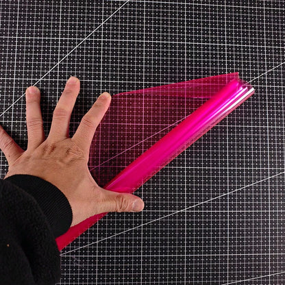 Automobile Headlight And Taillight Tinted Film Cover, Pink Color, 30cm X 60cm