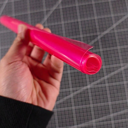 Automobile Headlight And Taillight Tinted Film Cover, Pink Color, 30cm X 60cm