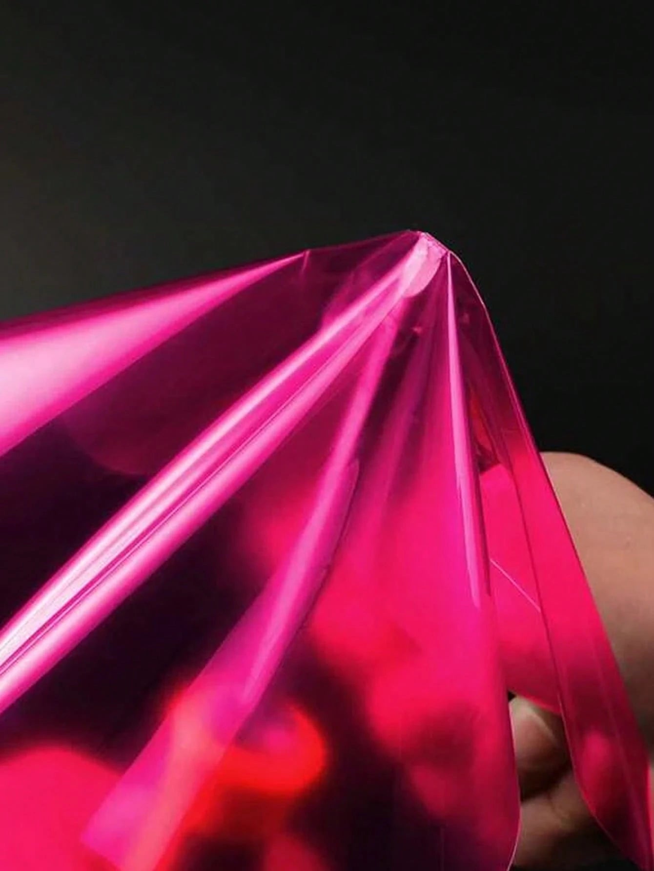 Automobile Headlight And Taillight Tinted Film Cover, Pink Color, 30cm X 60cm