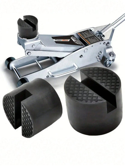 Automotive Floor Jack Rubber Block Supports, Round Rubber Pad Blocks For Car Jack Stand