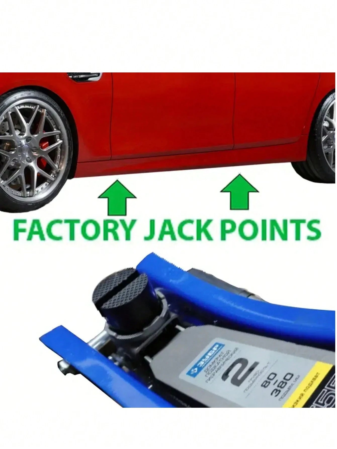 Automotive Floor Jack Rubber Block Supports, Round Rubber Pad Blocks For Car Jack Stand