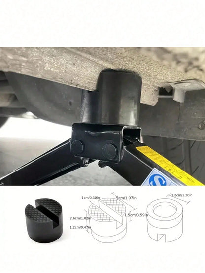 Automotive Floor Jack Rubber Block Supports, Round Rubber Pad Blocks For Car Jack Stand