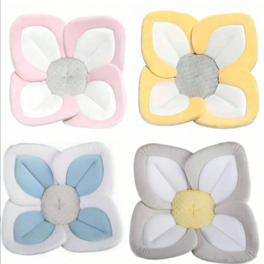 Baby Bath Mat, Newborn Flower Bath Mat, Sunflower Sink Wash Face Pad