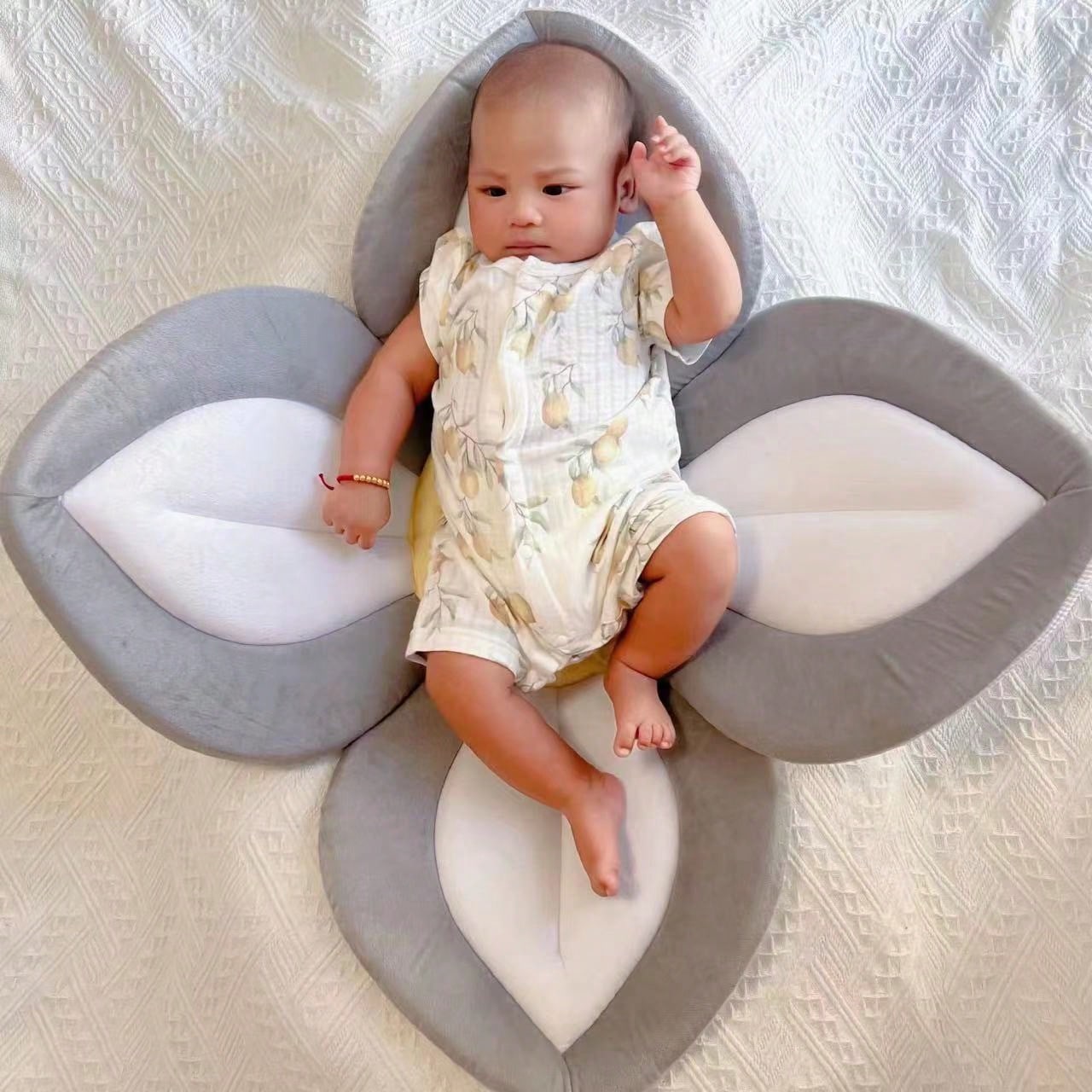 Baby Bath Mat, Newborn Flower Bath Mat, Sunflower Sink Wash Face Pad