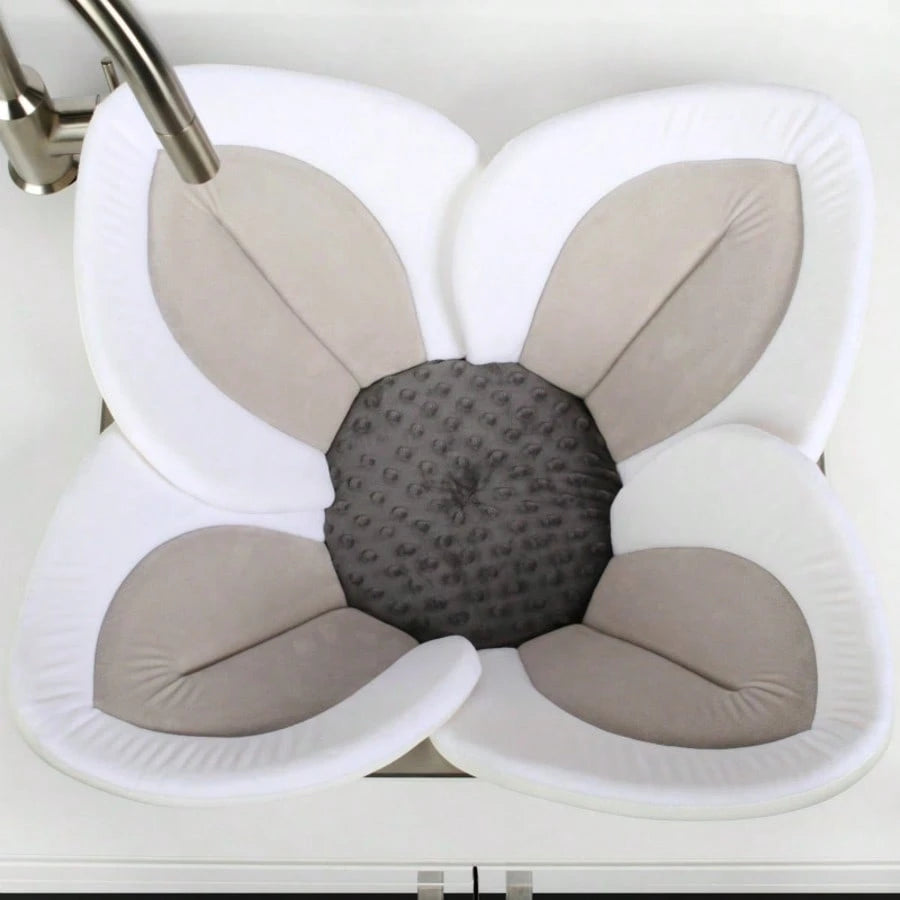 Baby Bath Mat, Newborn Flower Bath Mat, Sunflower Sink Wash Face Pad