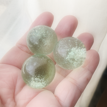Baby Blue Obsidian Spheres