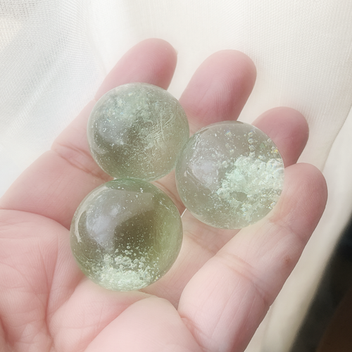 Baby Blue Obsidian Spheres