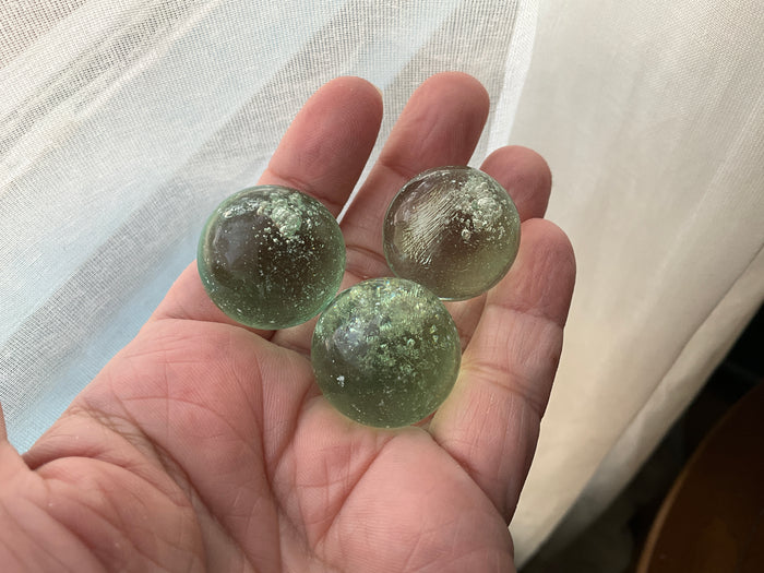 Baby Blue Obsidian Spheres