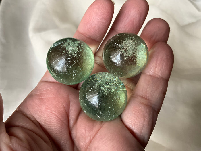 Baby Blue Obsidian Spheres