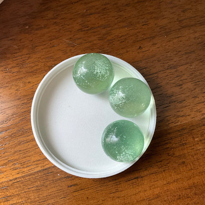 Baby Blue Obsidian Spheres