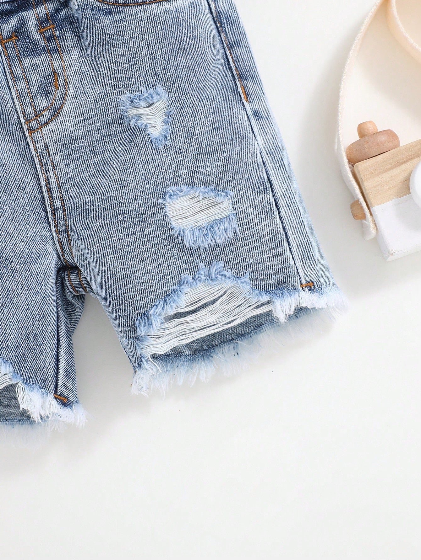 Baby Boy Camouflage Denim Ripped Shorts,Fashionable Casual Comfortable Breathable Soft Skin Friendly Summer Beach Sports Back-To-School