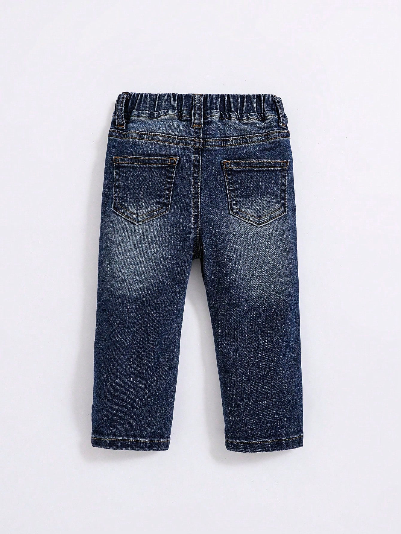 Baby Boy's Straight Leg Jeans, Casual & Simple, Suitable For Fall & Winter