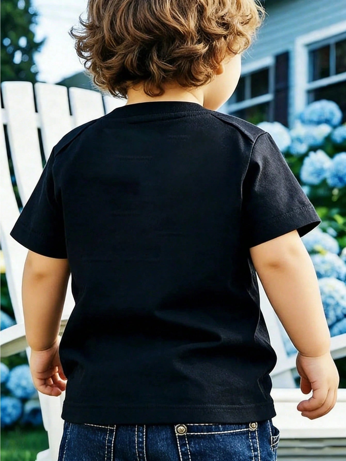 Baby Boy Short Sleeved Loose Round Neck T-Shirt With Casual Cute Handsome Quote Printed Pattern Suitable For Summer Wear