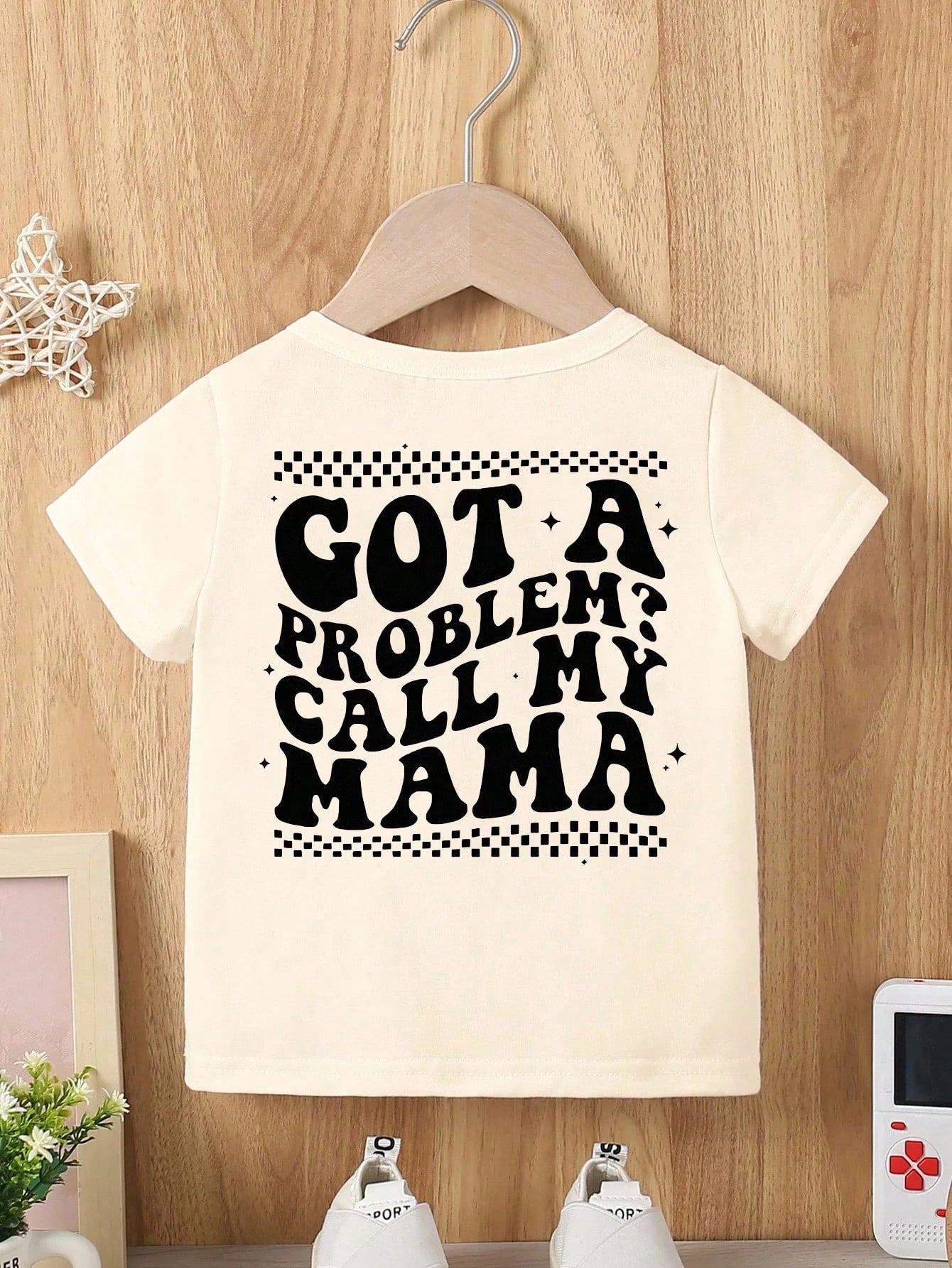 Baby Boy White Casual Short Sleeve T-Shirt,Summer Graphic City Break Tee With Ghost Face Skeleton Hand Gesture Funny Letter Slogan Creative Cartoon