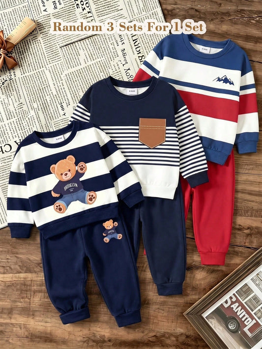 Baby Boys Infant Round Neck Casual Comfortable Outfit