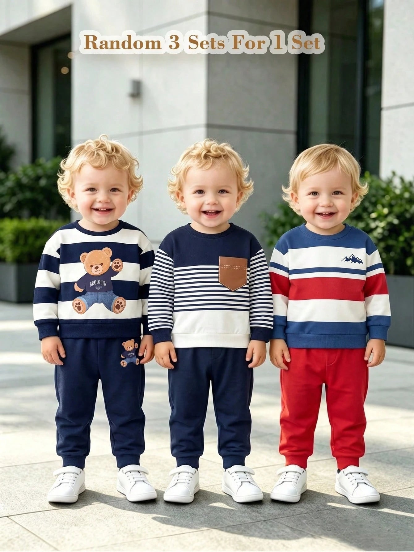 Baby Boys Infant Round Neck Casual Comfortable Outfit